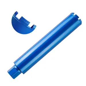 3" Wet Core Drill Bits for Reinforced Concrete, Hard Masonry, Brick, Block, Stone, 14" Drilling Depth, 1-1/4"-7 Thread