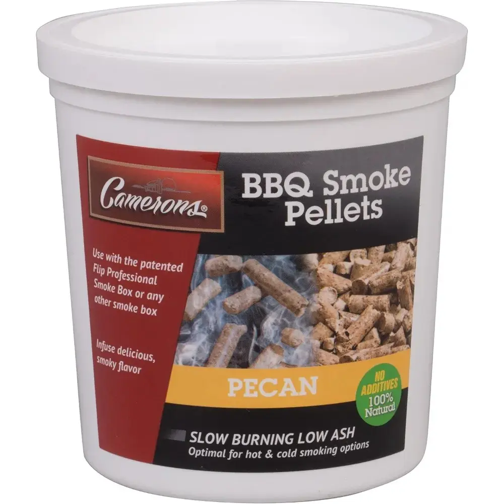 Camerons Smoking Wood Pellets (Pecan, 1 Pint)- Kiln Dried BBQ Pellets- 100% All Natural Barbecue Smoker Chips- for Pellet Smokers and Pellet Grill BBQ
