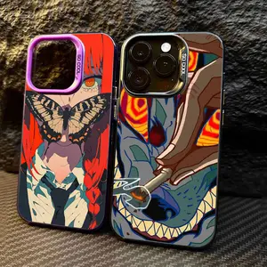 Unique Artistic Design Phone Case C-Chainsaw Man M-Makima Anime Phone Case for IPhone 17 16 15 14 13 12 11 Pro Max Plus Air Shockproof Case Phone Cover Protective Drop-proof Retro Stylish Christmas