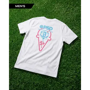 PSD Mens Baseball Lifestyle 101 White Tee