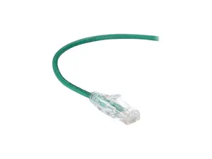 Black Box Slim-Net Cat.6a Patch UTP Network Cable - 1 ft Category 6a Network Cable for Patch Panel, Network Device - First End: 1 x RJ-45 Male Network - Second End: 1 x RJ-45 Male Network - Patch Cabl