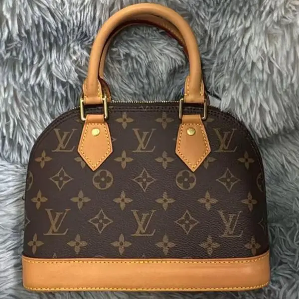 Pre-owned Louis Vuitton Vintage Monogram Alma Top Handle Bag (Repaired)