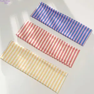 Women's Elegant Sweet Striped Elastic Sports Headbands, Breathable Sweat-Wicking Workout Hair Accessories, Headbands for Women Ideal for Daily Wear, Yoga & Fitness Activities