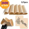 3/5pcs Tattoo Practice Skin Sheets, 3mm Thickness Dual-Sided Silicone Micro Blade, 8x6 Inch, Suitable for Beginners & Professionals, Tattoo Equipment Supply, Tattoo Supplies