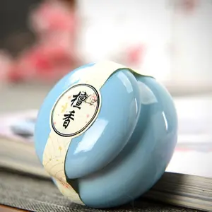 Aromatherapy balm, ceramic perfume, Chinese-style vintage balm, portable solid perfume, long-lasting light fragrance.