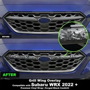 Crux Grille Wing Overlay – Forged Confetti – Visual Refinement Compatible with Subaru WRX 2022–Present