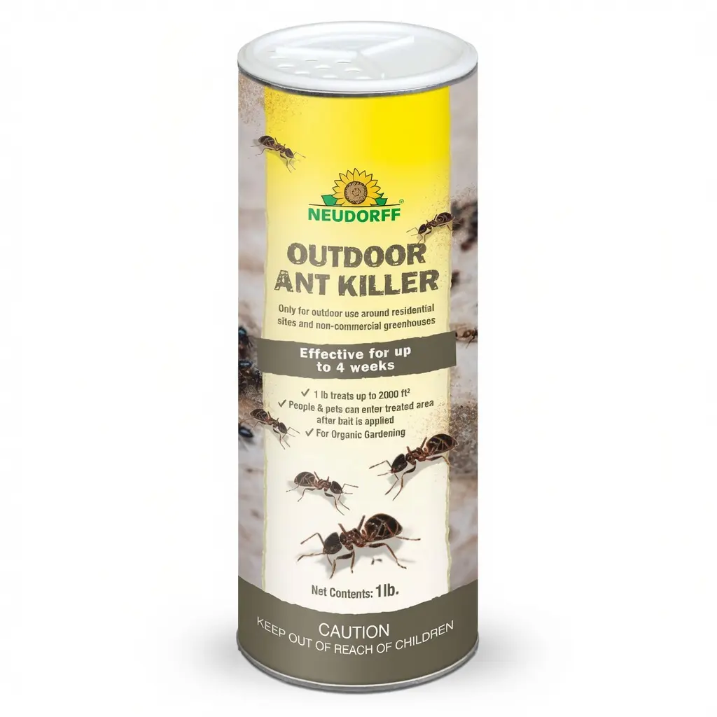 Outdoor Natural Pellets Ant Bait - Spinosad-Based Insect Deterrent Multi-Insect Bug Control Solution, Home Perimeter Protection, Eliminates Common Ant Species, Treats Up to 2000 Sq Ft, 4-Week Long-Lasting Effect, Safe Around Vegetation