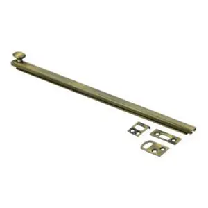 Deltana  12 in. Heavy Duty Surface Bolt with Concealed Screw- Antique