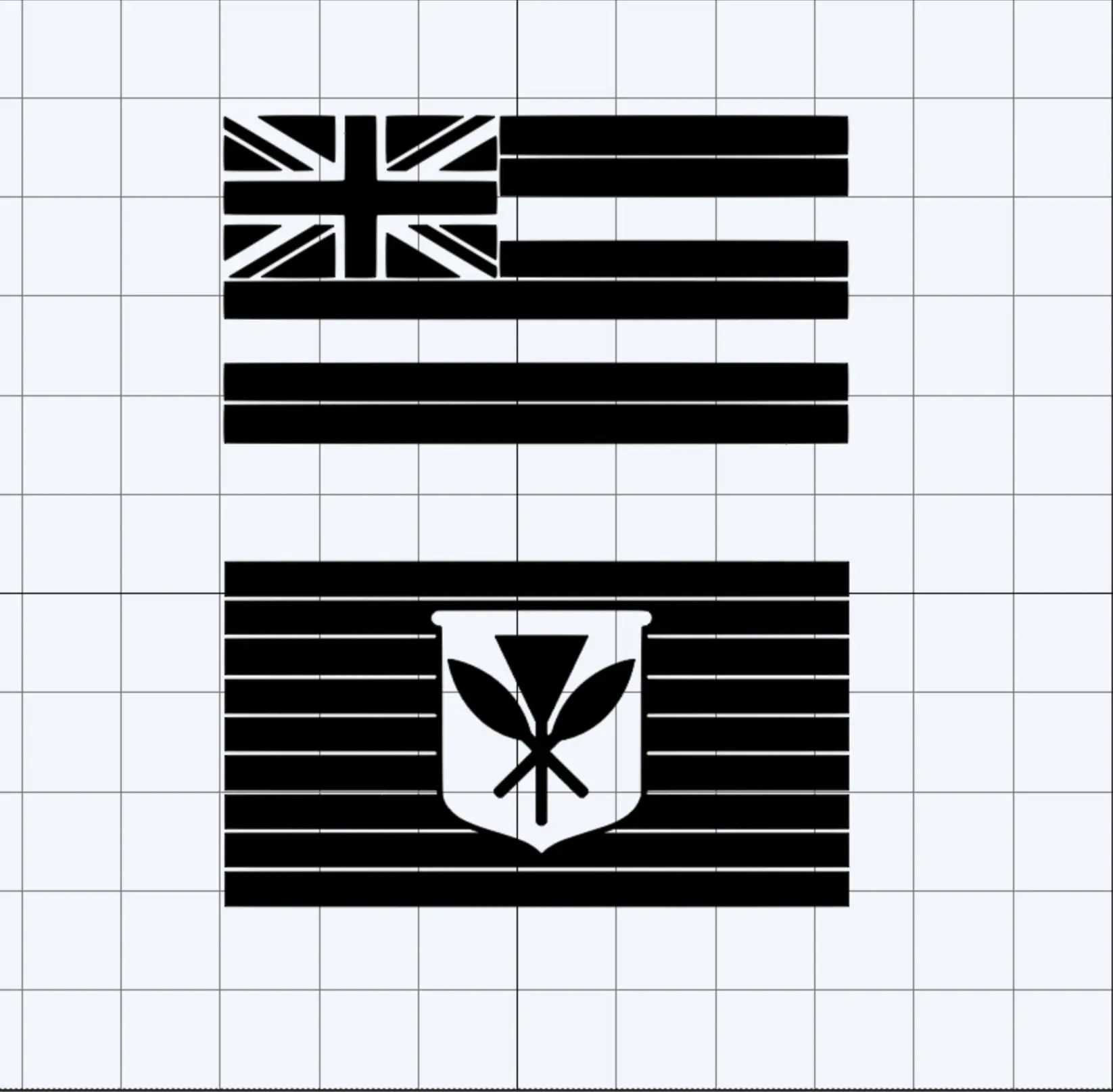 Cultural Hawaiian & Kanaka Maoli Flag Set, 2-Pack Car Stickers for Cars, Vehicle Decor (Automotive Exterior Accessory), Two-Pack