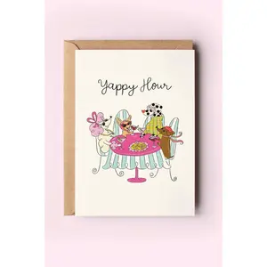 Yappy Hour Greeting Card