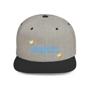 Rocking The Trend Just Keep Stimming! Gray Snapback Hat with Colorful Logo and Black Brim