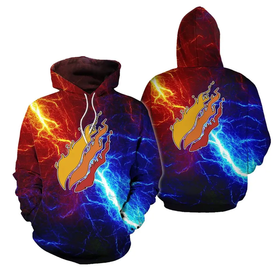 3D Cartoon Gaming Hoodie – Colorful All-Over Print Pullover Sweatshirt, Fun Gamer Graphic Hoodie