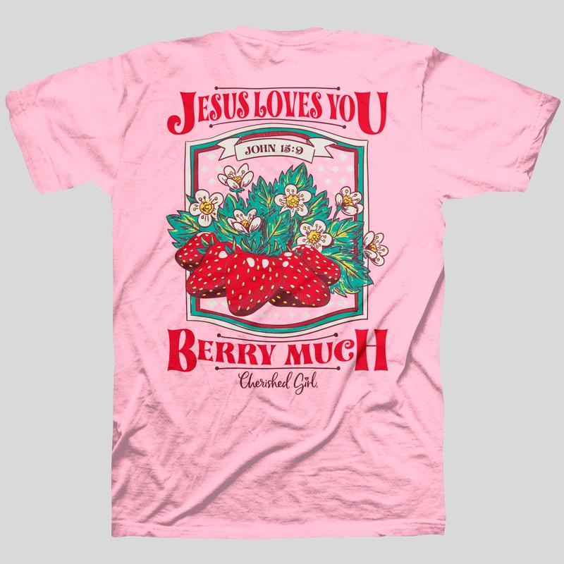 Cherished Girl Womens T-Shirt Berry Much