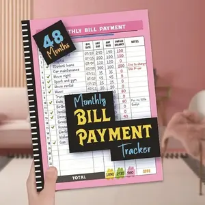 Bill Payment Planner And Organizer Monthly Bill Tracker 120 Pages 8.5 x 11 Inches Simplify Finances Manage Bills Efficiently outdoorfun 48-month budget money management