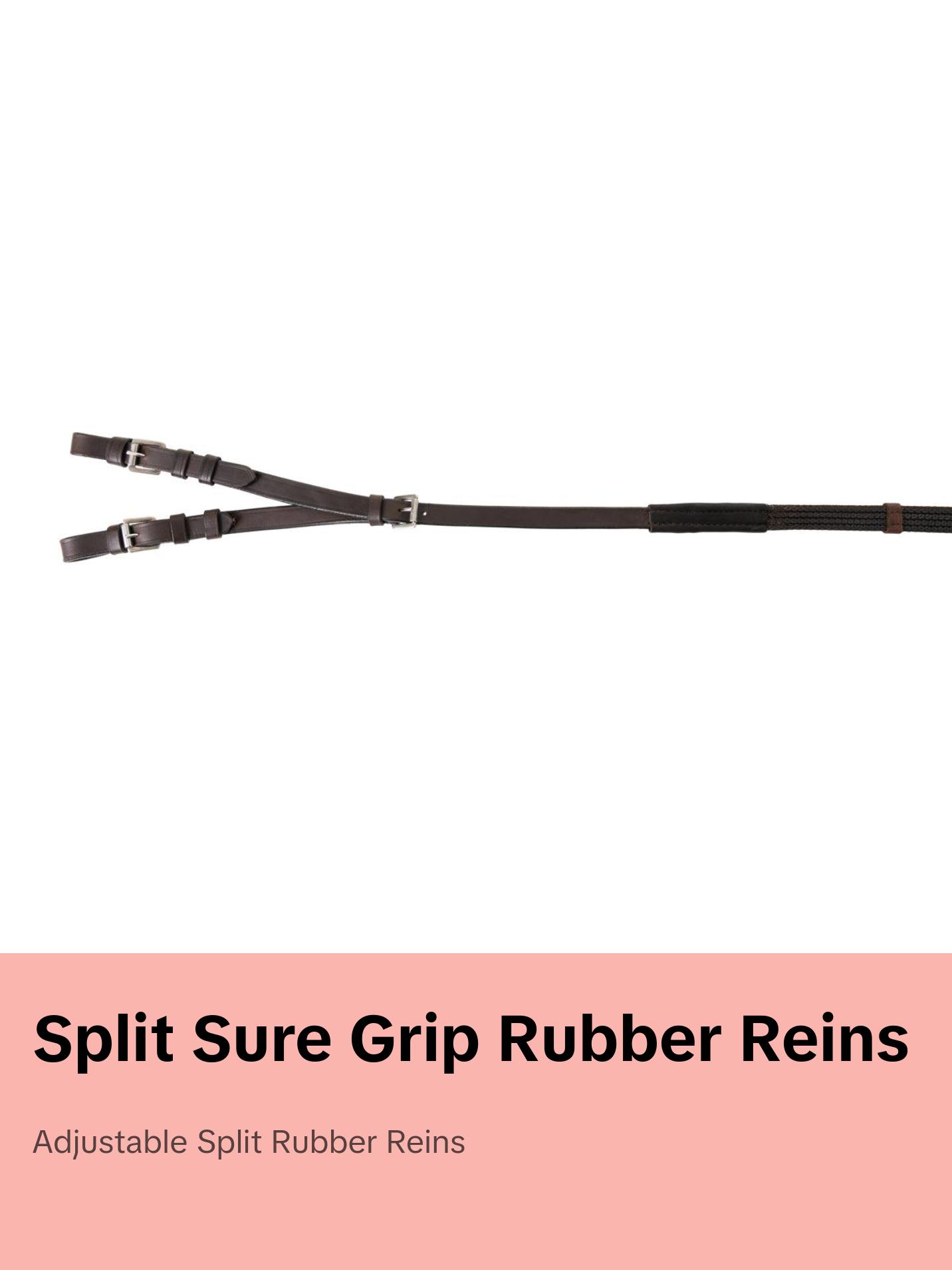 Split Sure Grip Rubber Reins-The Best Converter for Leverage Bits