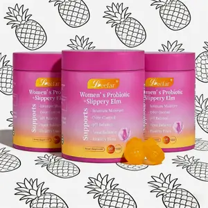 Simple Daily Feminine Routine Probiotic Gummies, Easy Chewable Design, Slippery Elm for Intimate Comfort, Prebiotics for Gut Balance