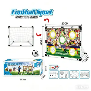 47in 2-in-1 Kids Soccer Goal with 5 Training Targets | Portable Durable Backyard Net | Indoor Outdoor Kids Birthday Gift ball sport equipment rebounder