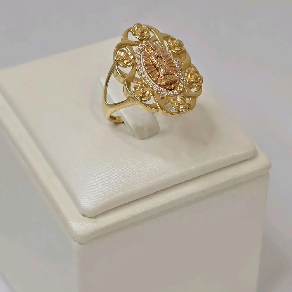 anillo religioso de la virgen de Guadalupe en size 8