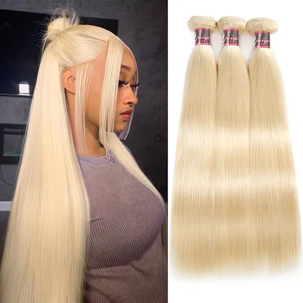 June 613 Honey Blonde Straight/Body Wave Hair Bundles Raw Hair Bundles 100g/pc Human Hair Weave 1 3 4 bundles