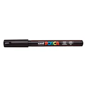 Uni Posca Paint Pen, Ultra-Fine Tip Black 1MR