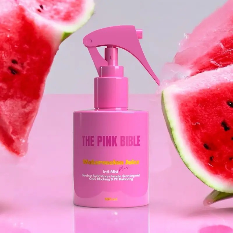 The Pink Bible Inti-Mist PLUS+ No Rinse Spray Cleanser pH Balanced Odor Blocking Freshness Formula
