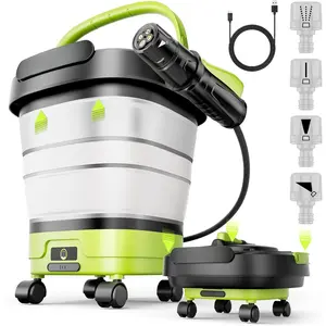 Portable Cordless  Washer with Foldable 12L Water , 4-in-1 Nozzles, Long-Lasting ,  for RV, Camping Gear,  Detailing and Pet Friendly Cleaning