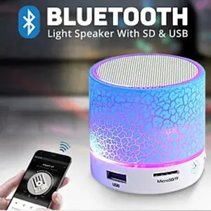 Wireless Bluetooth Speaker Mini PC Loudspeaker Crack LED SD Card USB Subwoofer Portable Music Sound Column For Desktop Computer