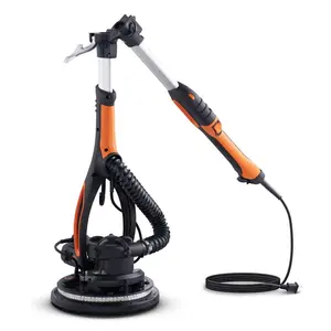 900W Drywall Sander Brush Motor 800-1800RPM Variable Speed & Self-Suction Foldable, with Telescope Handle