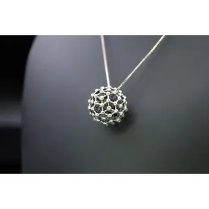 The Carbon Code | Silver Buckyball Pendant