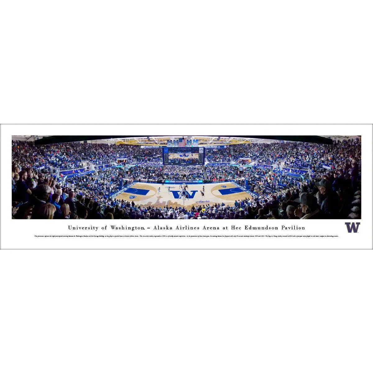 Washington Huskies Basketball Alaska Airlines Arena Panoramic Picture