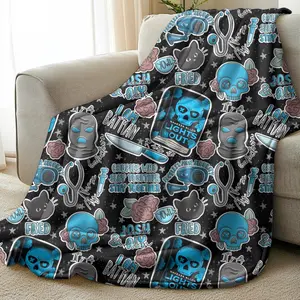 Lights Out Blanket | Fleece Material | Gift for Her | Queen Size | Bookish Blanket | Extra Large | Decor