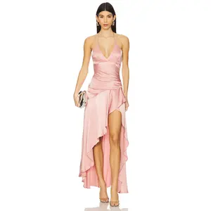 Bardot x REVOLVE Sorella Halter Dress in Bliss Pink