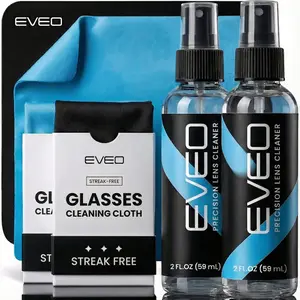 Eyeglass Cleaner Spray - Glasses Cleaner No Streaks Technology & Microfiber Cleaning Cloth - 2 fl.oz