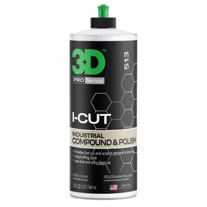 3D I-Cut Rubbing Compound & Polish   Fast Paint Correction for High-Volume Body Shops | Removes P1500+ Sanding Marks | Long Buffing Cycle | USA Made