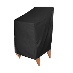 1pc Patio Chair Cover, Outdoor Stackable Chair Cover, Heavy Duty Lawn Outside Barstool Furniture Covers.
