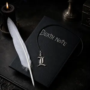Death Note Notebook + Feather Pen + Necklace