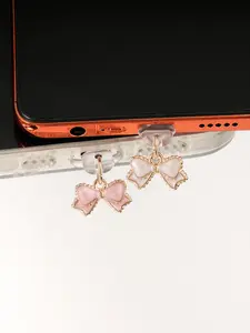 Beautiful Butterfly Phone Dust Plug, Gift for Lover Family Friend, Fits iPhone Type-C Models, Mobile Phone Hanging Accessory, Cell Phone Charm