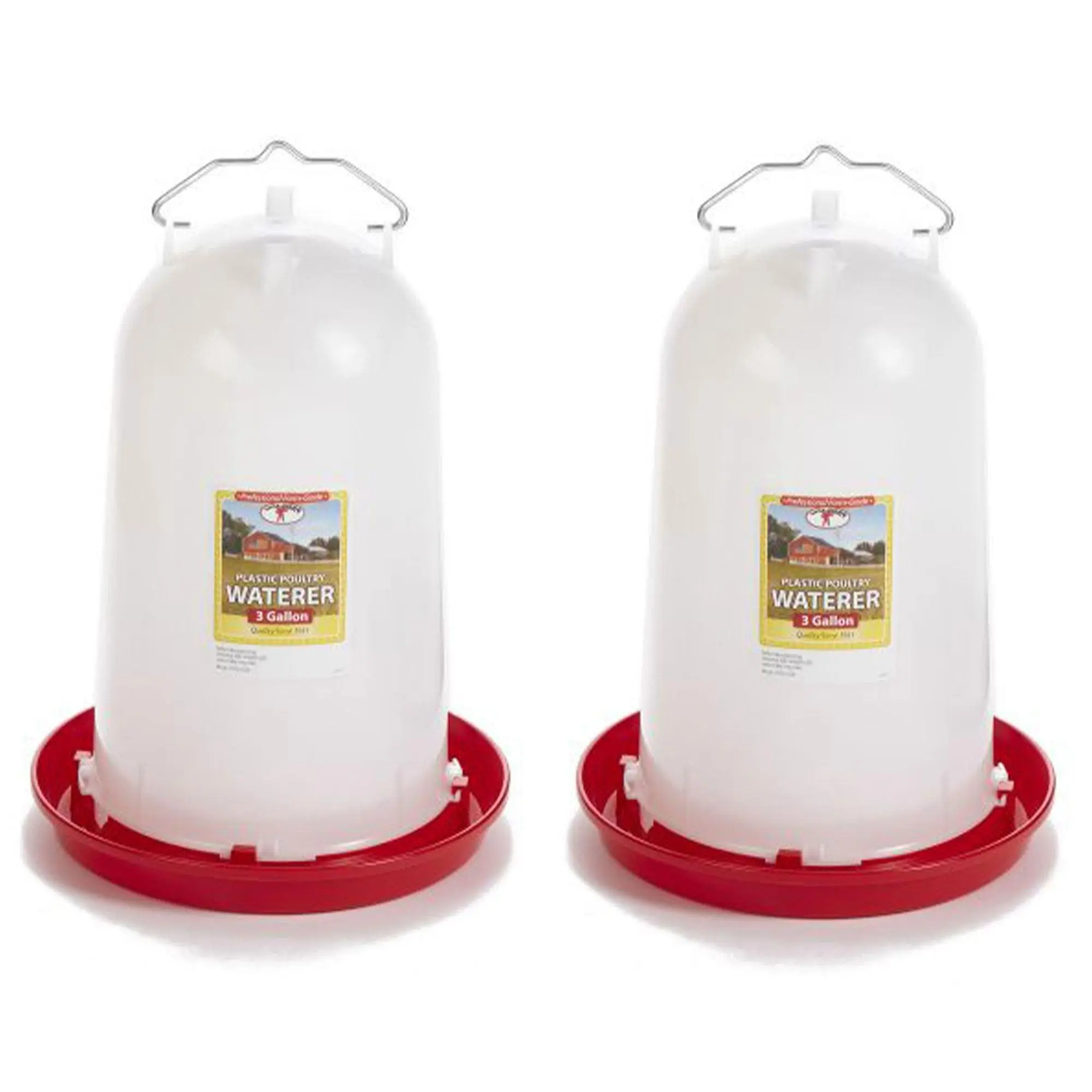 Little Giant 3-Gallon Heavy-Duty Plastic Gravity Fed Poultry Waterer (2 Pack) Little Giant 3-Gallon Heavy-Duty Plastic Gravity Fed Poultry Waterer (2 Pack)