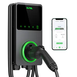 Autel MaxiCharger Home Smart Electric Vehicle (EV) Charger, 50 Amp Level 2 Wi-Fi and Bluetooth Enabled EVSE, Indoor/Outdoor Car Charging Station, with in-Body Holster and 25-Foot Premium Cable