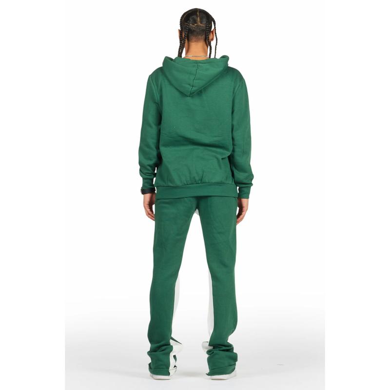 Jaco Green Hoodie Baggy Fit Pant Track Set
