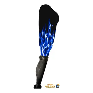 Prosthetic Sleeve "Blue Flames V1"