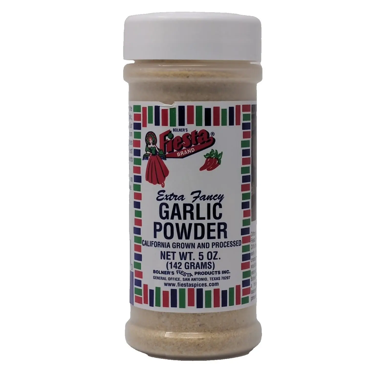 Bolner's Fiesta Extra Fancy Garlic Powder 5 Ounce Plastic Shaker Flavor Spice