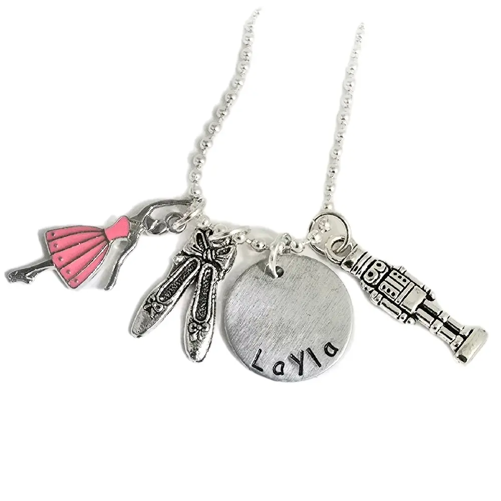 The Silver Diva Nutcracker Ballet Necklace - Personalized Gift for Ballerina - Dancer Gift - Dance Necklace