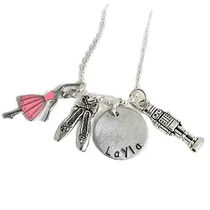 The Silver Diva Nutcracker Ballet Necklace - Personalized Gift for Ballerina - Dancer Gift - Dance Necklace