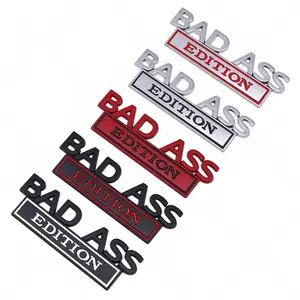 BAD ASS Edition 3D Emblem Sticker Badge, Funny Decals for Car, Truck, SUV, Motorcycle