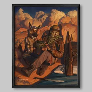 [Sale Off Up To 50%] Fallout New Vegas Poster Rex & Courier Art Print