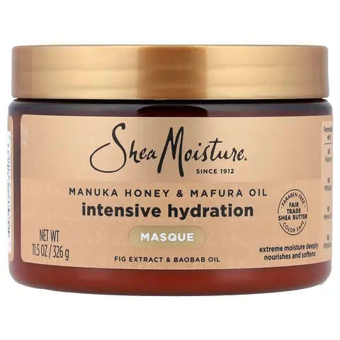 SheaMoisture Manuka Honey & Mafura Oil, Intensive Hydration Hair Masque, 11.5 oz (326 g)