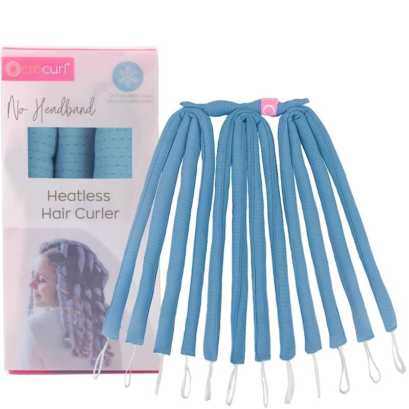 Octocurl No Headband Heatless Hair Curler - Q-Max Cool Fabric Soft Hair ...