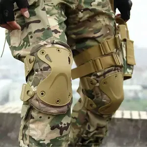 Tactical Knee and Elbow Protector Set, Outdoor Military Style, Crawling Training Gear, Cycling Protection Kit, 2pc-4pc, Crawling Knee Pads