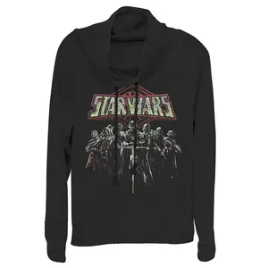 Junior's Star Wars: The Rise of Skywalker Knights of Ren Darkness Cowl Neck Sweatshirt